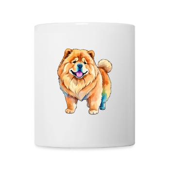 Chow Chow Wasserfarben - Tasse - Weiß - Vorne