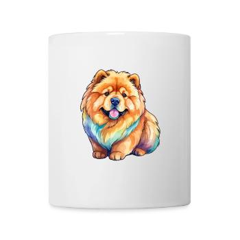 Chow Chow Wasserfarben - Tasse - Weiß - Vorne