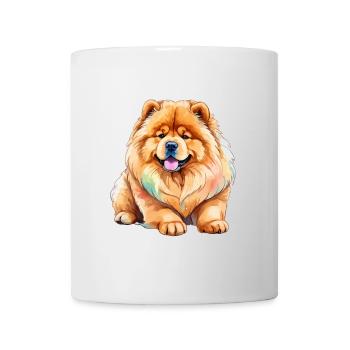 Chow Chow Wasserfarben - Tasse - Weiß - Vorne