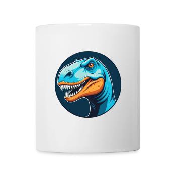 Dinosaur Cute Kawaii Cartoon Animal Pet Logo - Mug - white - Front
