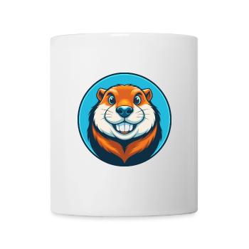 Gopher Niedliche Kawaii Cartoon Clipart Tier Haustier Logo - Tasse - Weiß - Vorne