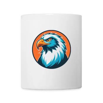 Falcon Cute Kawaii Cartoon Clipart Animal Pet Logo - Mug - white - Front