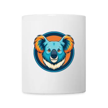 Koala Niedliche Kawaii Cartoon Clipart Tier Haustier Logo - Tasse - Weiß - Vorne