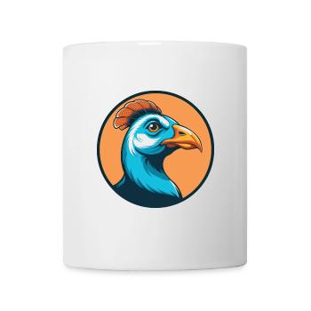 pintade mignon kawaii dessin animé animal animal logo - Mug blanc - blanc - Devant