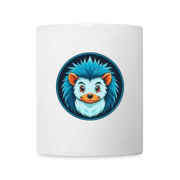 Igel Niedliches Kawaii Cartoon Tier Haustier Logo - Tasse - Weiß - Vorne