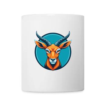 Impala süße Kawaii Cartoon Clipart Tier Haustier Logo - Tasse - Weiß - Vorne