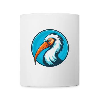 Ibis Cute Kawaii Cartoon Clipart Animal Pet Logo - Mug - white - Front