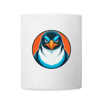 Pinguin süße lustige Kawaii Cartoon Tier Haustier Logo - Tasse - Weiß - Vorne