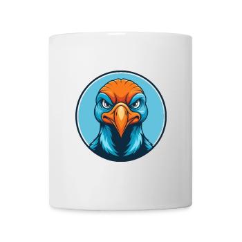 Turquie mignon kawaii dessin animé clipart animal de compagnie logo - Mug blanc - blanc - Devant
