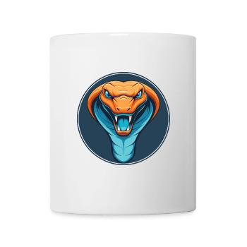 Snake Cute Kawaii Cartoon Clipart Animal Pet Logo - Mug - white - Front