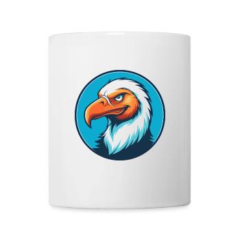 vautour mignon drôle kawaii dessin animé animal animal logo - Mug blanc - blanc - Devant