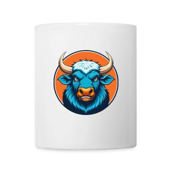 Yak Cute Kawaii Cartoon Clipart Animal Pet Logo - Mug - white - Front