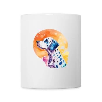 Dalmatiner Wasserfarben - Tasse - Weiß - Vorne