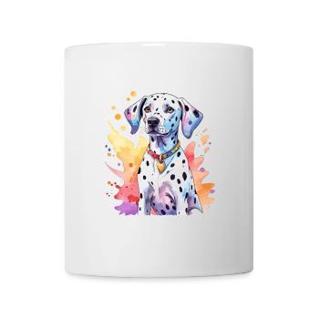 Dalmatiner Wasserfarben - Tasse - Weiß - Vorne