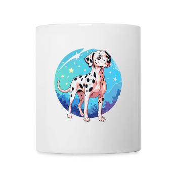 Dalmatiner Wasserfarben - Tasse - Weiß - Vorne