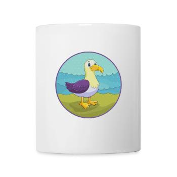 Albatross Cute Kawaii Cartoon Clipart Animal Pet - Mug - white - Front
