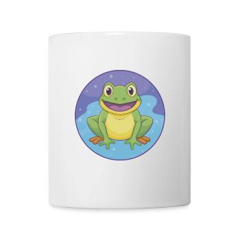 Frog Cute Kawaii Cartoon Clipart Animal Pet - Mug - white - Front