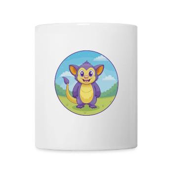 Aye Aye Niedliche Kawaii Cartoon Clipart Tier Haustier - Tasse - Weiß - Vorne