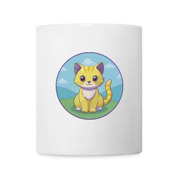 Kitten Cute Kawaii Cartoon Clipart Animal Pet - Mug - white - Front