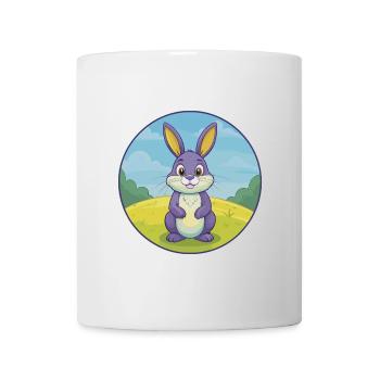 Lapin Mignon Kawaii Dessin animé Clipart Animal de compagnie - Mug blanc - blanc - Devant