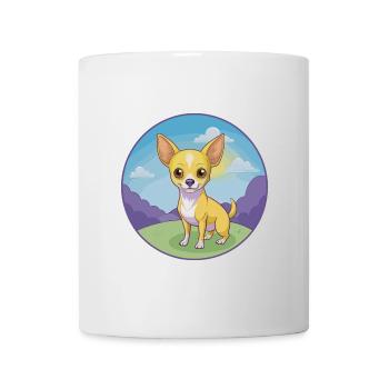 Chihuahua Dog Cute Kawaii Cartoon Clipart Animal - Mug - white - Front