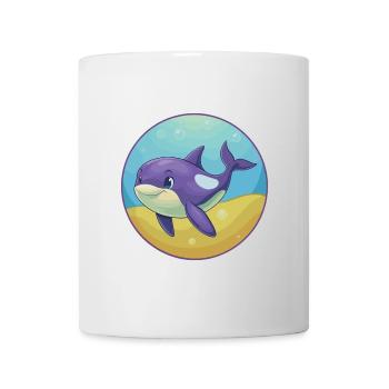 Orca Cute Kawaii Cartoon Clipart Animal Pet - Mug - white - Front