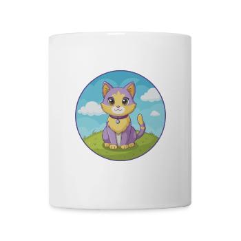 Katze Niedlich Kawaii Cartoon Clipart Tier Haustier - Tasse - Weiß - Vorne