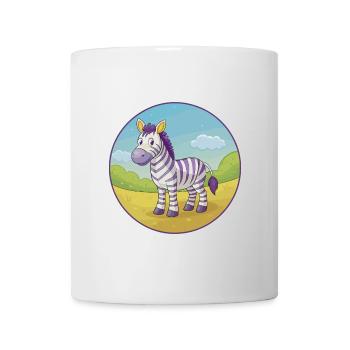 Zebra Cute Kawaii Cartoon Clipart Animal Pet - Mug - white - Front