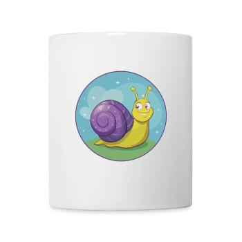 Snail Cute Kawaii Cartoon Clipart Animal Pet - Mug - white - Front