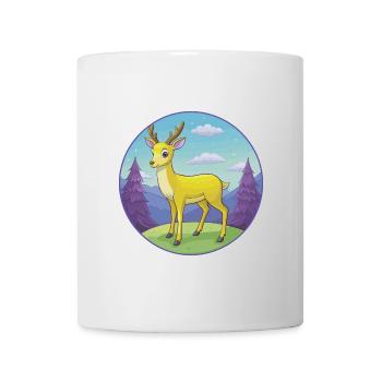 Deer Cute Kawaii Cartoon Clipart Animal Pet - Mug - white - Front