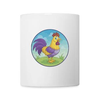Hahn Niedlich Kawaii Cartoon Clipart Tier Haustier - Tasse - Weiß - Vorne
