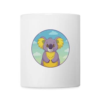 Koala Niedlich Kawaii Cartoon Clipart Tier Haustier - Tasse - Weiß - Vorne