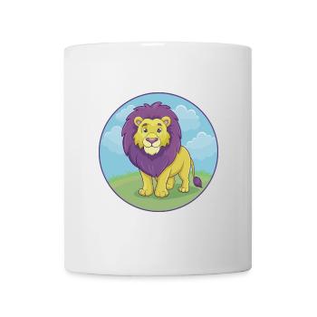 Lion Cute Kawaii Cartoon Clipart Animal Pet - Mug - white - Front