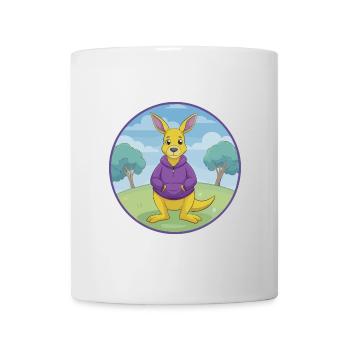 Kangaroo Cute Kawaii Cartoon Clipart Animal Pet - Mug - white - Front