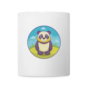 Panda Niedlich Kawaii Cartoon Clipart Tier Haustier - Tasse - Weiß - Vorne