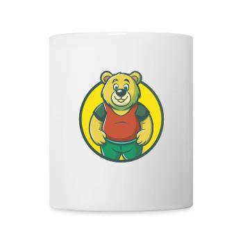 ours mignon kawaii dessin animé clipart animal de compagnie - Mug blanc - blanc - Devant