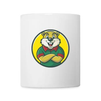 Beaver Cute Kawaii Cartoon Clipart Pet Animal - Mug - white - Front