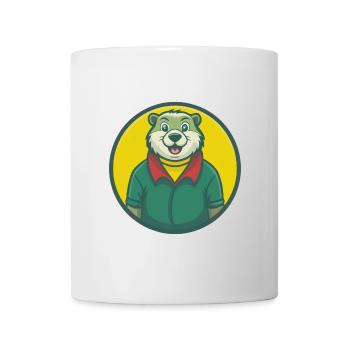 Murmeltier Niedliche Kawaii Cartoon Clipart Haustier Tier - Tasse - Weiß - Vorne
