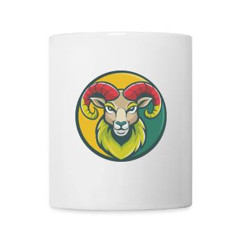 Ram Niedliche Kawaii Cartoon Clipart Haustier Tier - Tasse - Weiß - Vorne