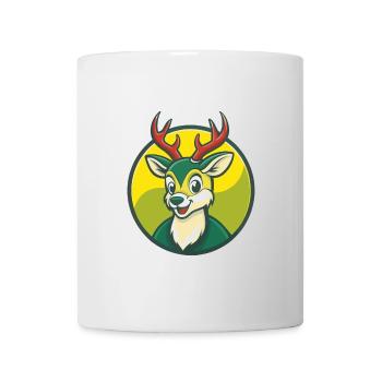 Deer Cute Kawaii Cartoon Clipart Pet Animal - Mug - white - Front