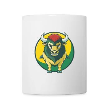 Bison Cute Kawaii Cartoon Clipart Pet Animal - Mug - white - Front