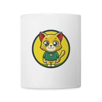 Katze Niedlich Kawaii Cartoon Clipart Haustier Tier - Tasse - Weiß - Vorne