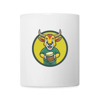 Bongo Niedliche Kawaii Cartoon Clipart Haustier Tier - Tasse - Weiß - Vorne