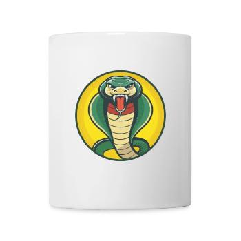 Cobra Cute Kawaii Cartoon Clipart Pet Animal - Mug - white - Front