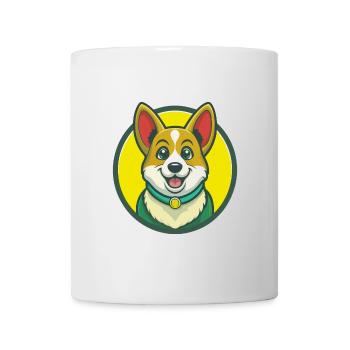 Corgi Dog Cute Kawaii Cartoon Clipart Pet Animal - Mug - white - Front
