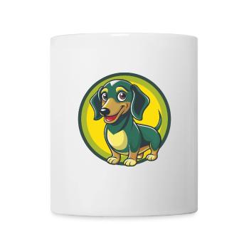 Dachshund Dog Cute Kawaii Cartoon Clipart Animal - Mug - white - Front