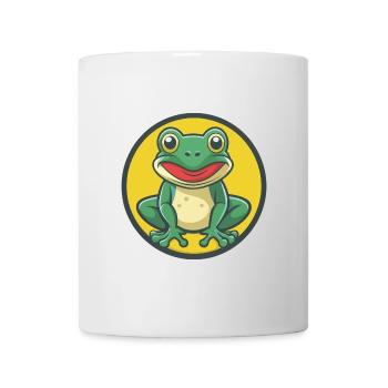 Frog Cute Kawaii Cartoon Clipart Pet Animal - Mug - white - Front