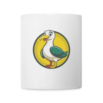 Seagull Cute Kawaii Cartoon Clipart Pet Animal - Mug - white - Front