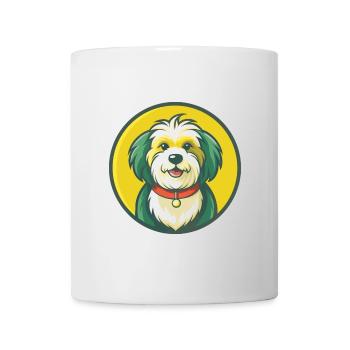 Havaneser Hund Niedlich Kawaii Cartoon Clipart Tier - Tasse - Weiß - Vorne