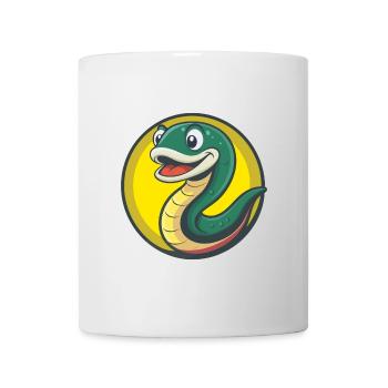 Eel Cute Kawaii Cartoon Clipart Pet Animal - Mug - white - Front